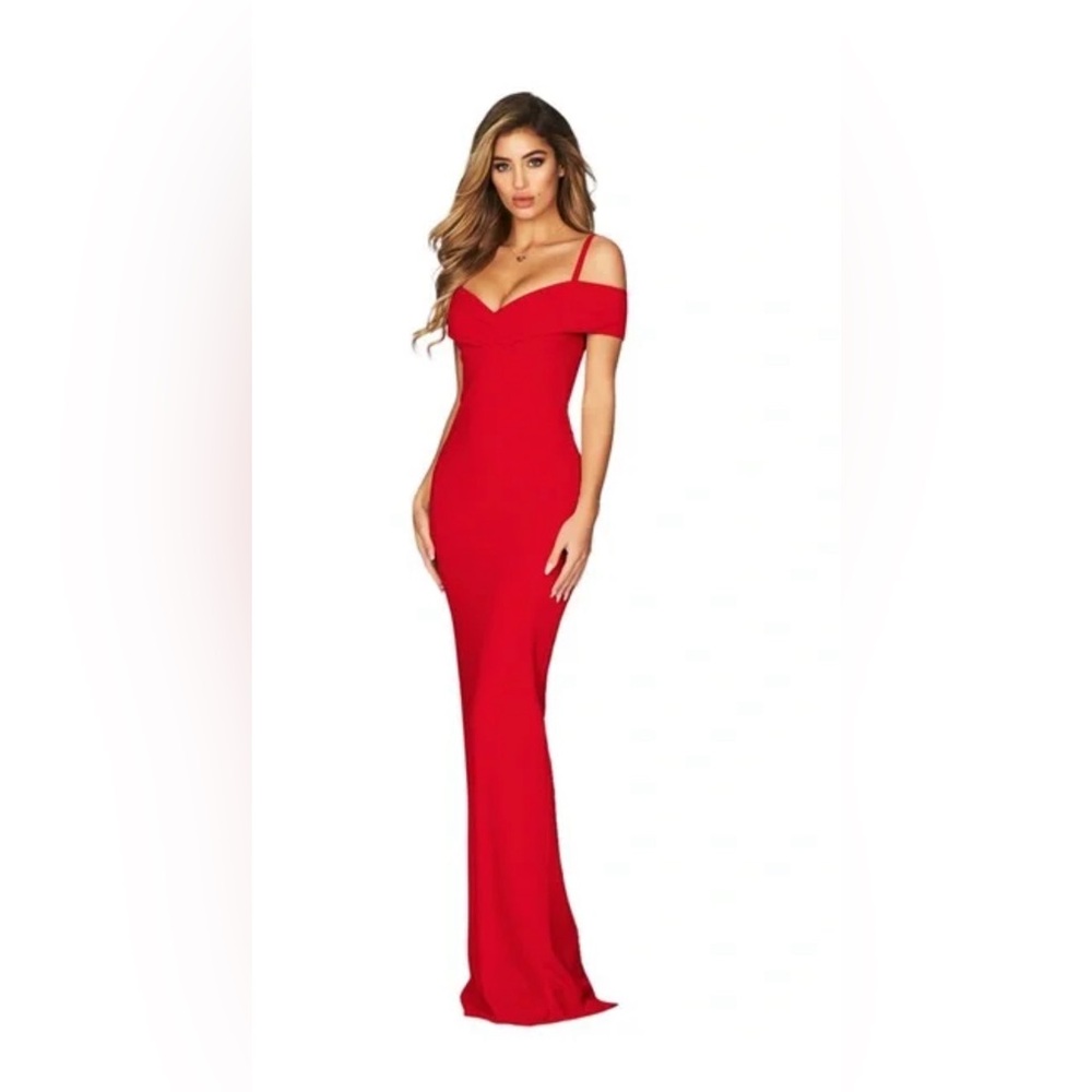 NWT Nookie Red Phoenix Off The Shoulder Gown